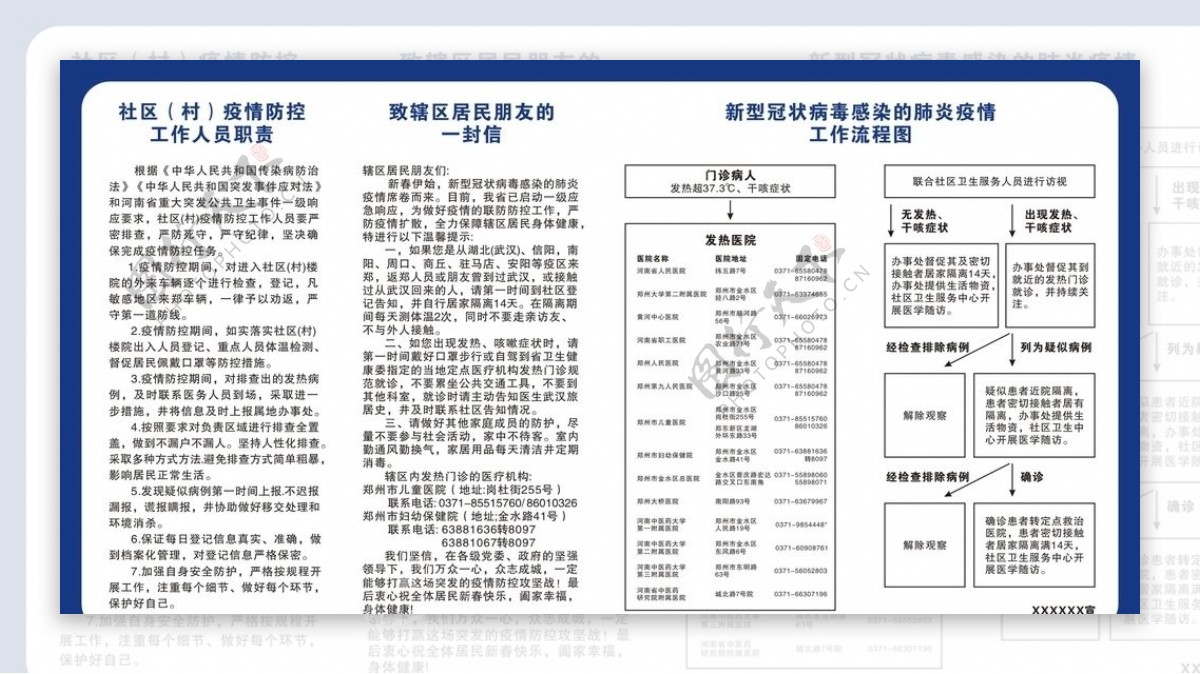 新冠状病毒郑州社区防疫