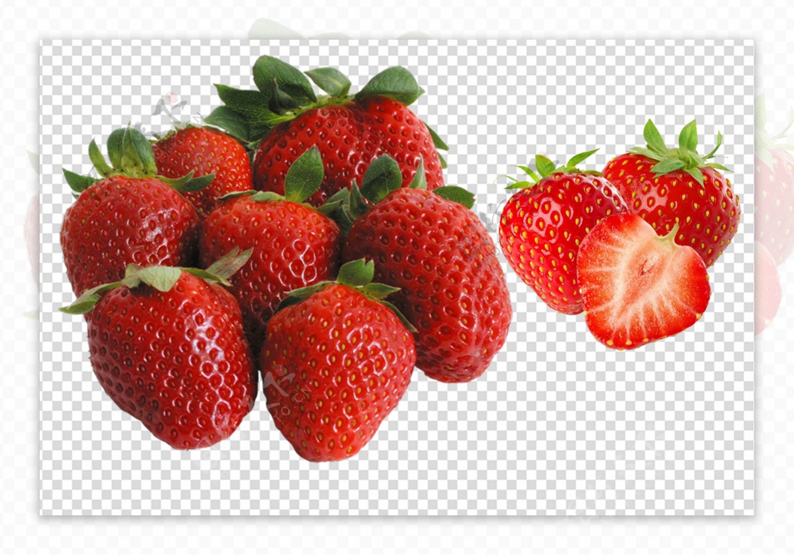 草莓大草莓切开的草莓