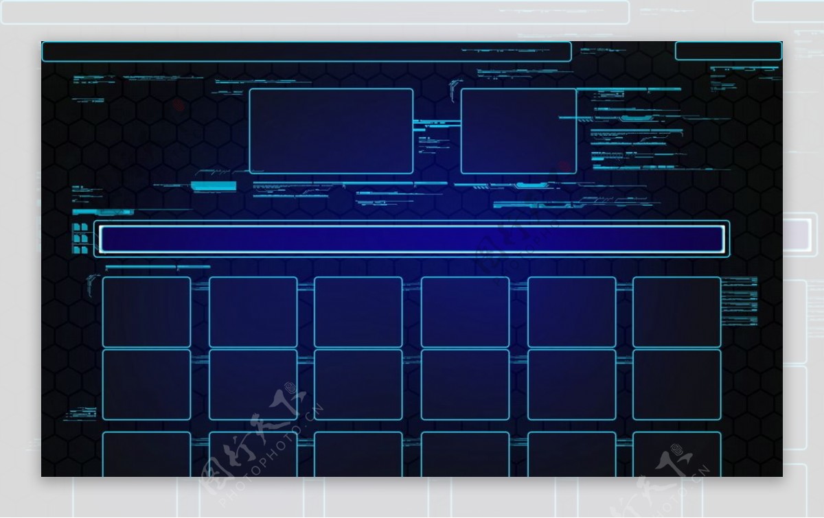 科幻蓝电脑