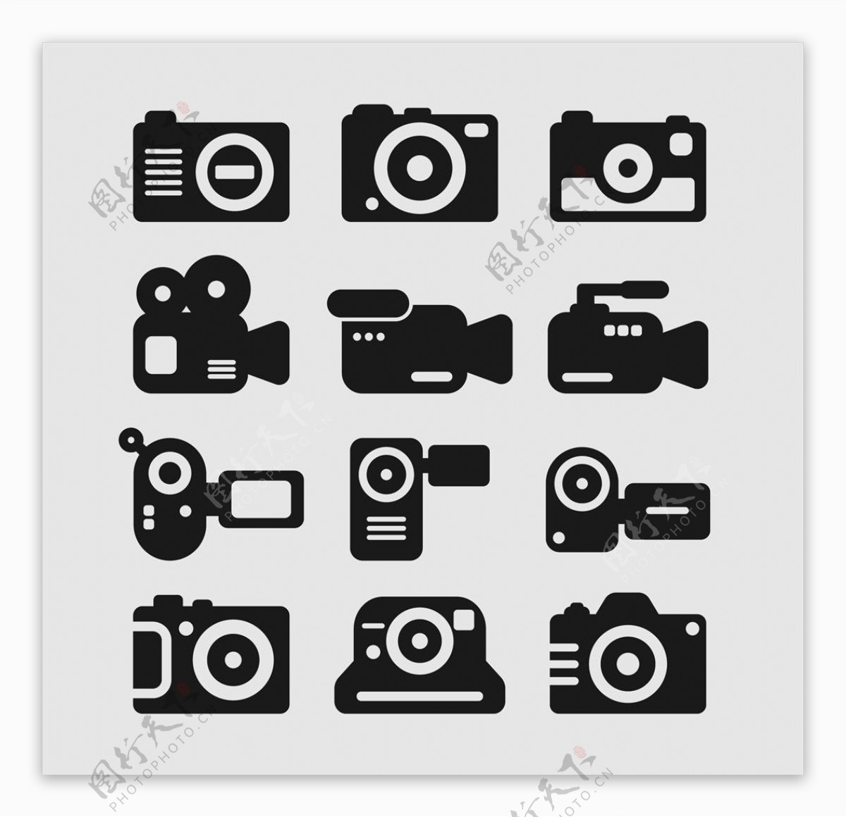 相机摄影图标icon设计