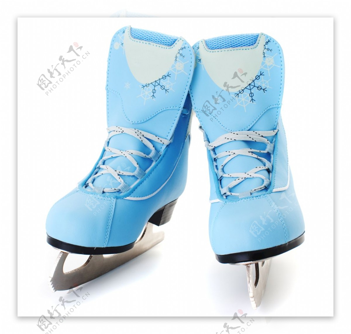 蓝色溜冰鞋
