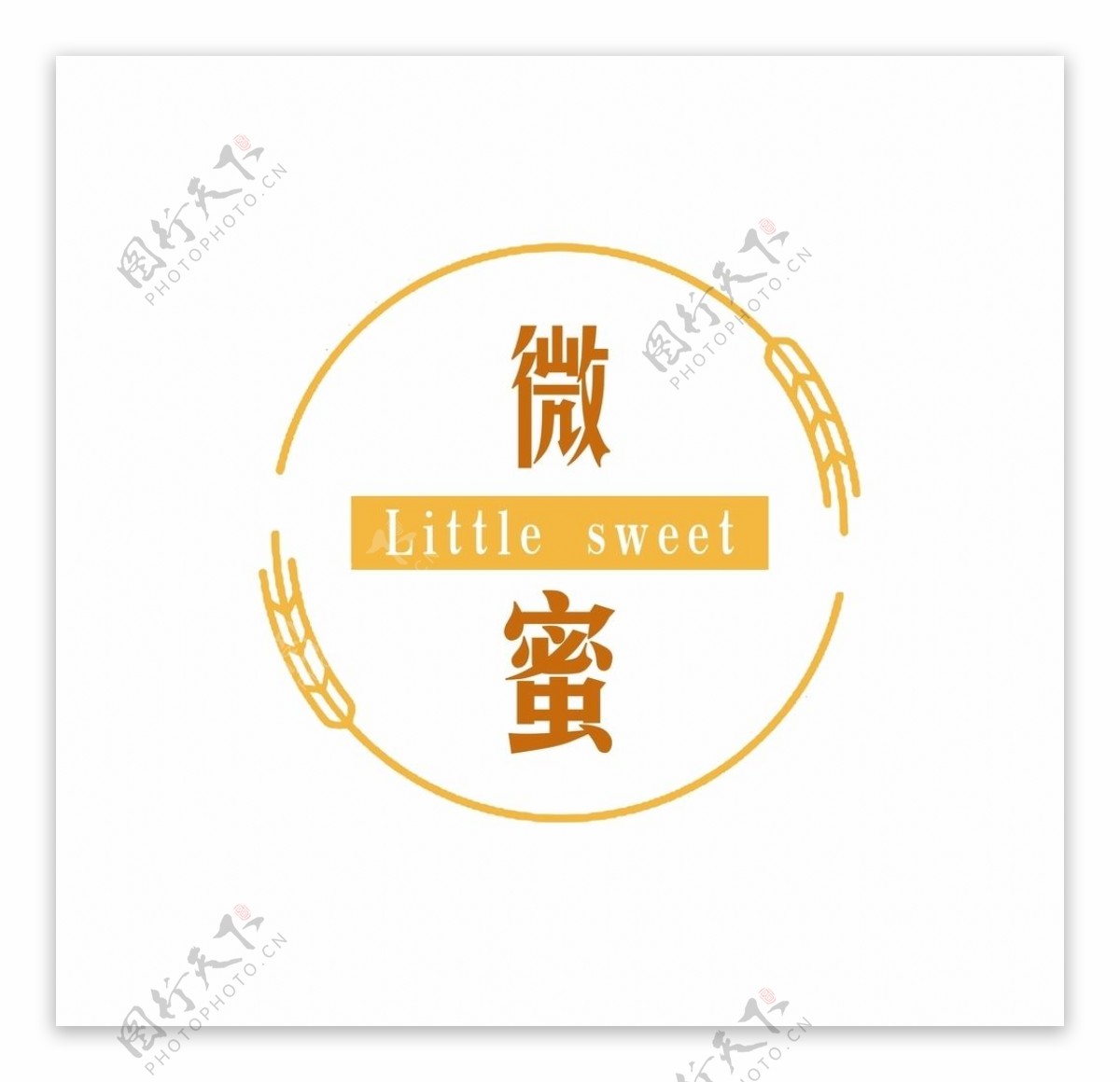 微蜜蛋糕店logo