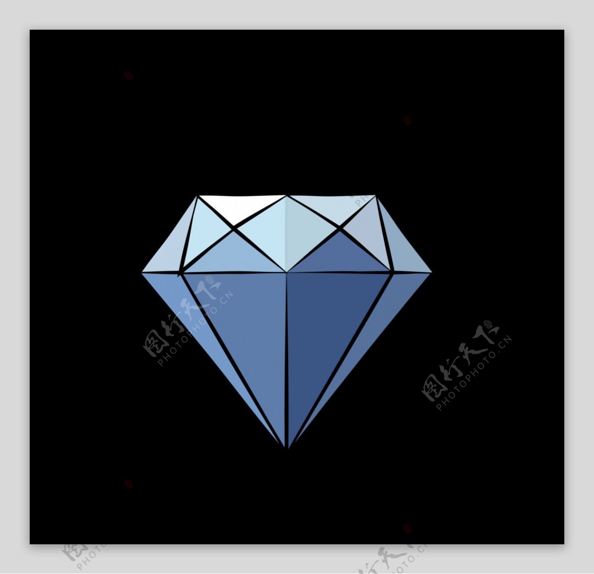 手绘钻石宝石水晶珠宝免扣素材