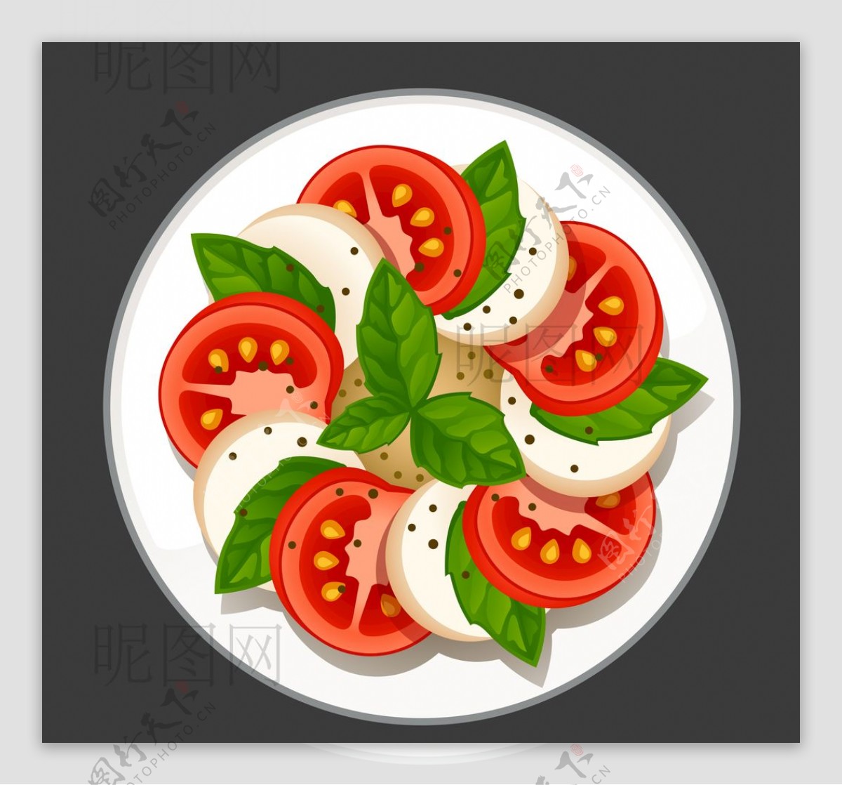 水果蔬菜UI标识标志LOGO