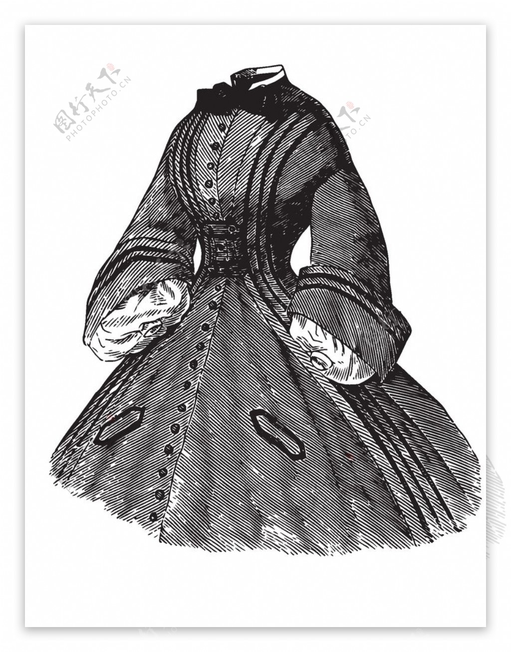 欧式古典女士服装设计