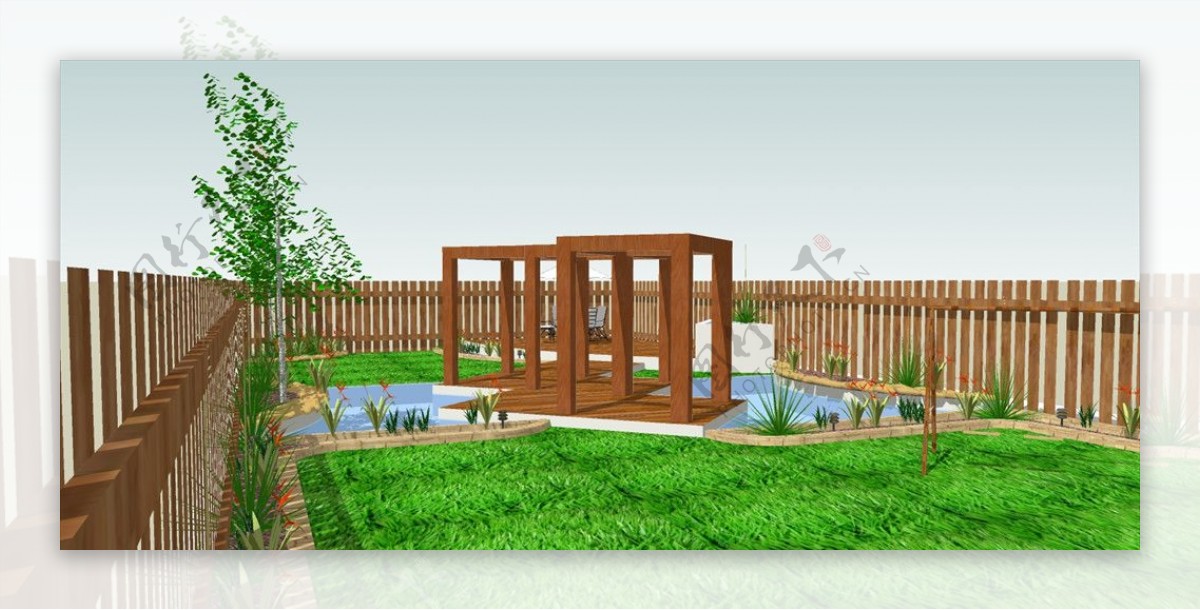 小庭院模型