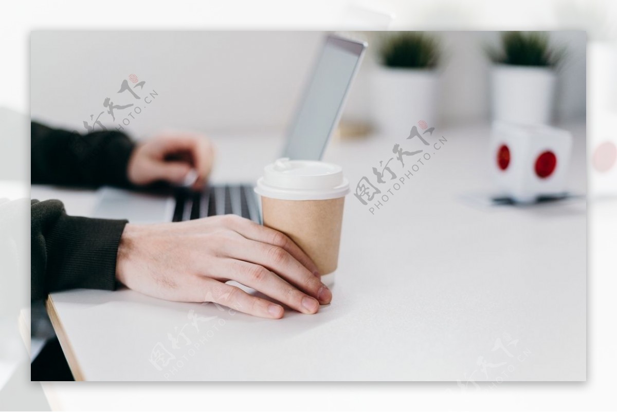 办公商务咖啡平板笔记本样机背景