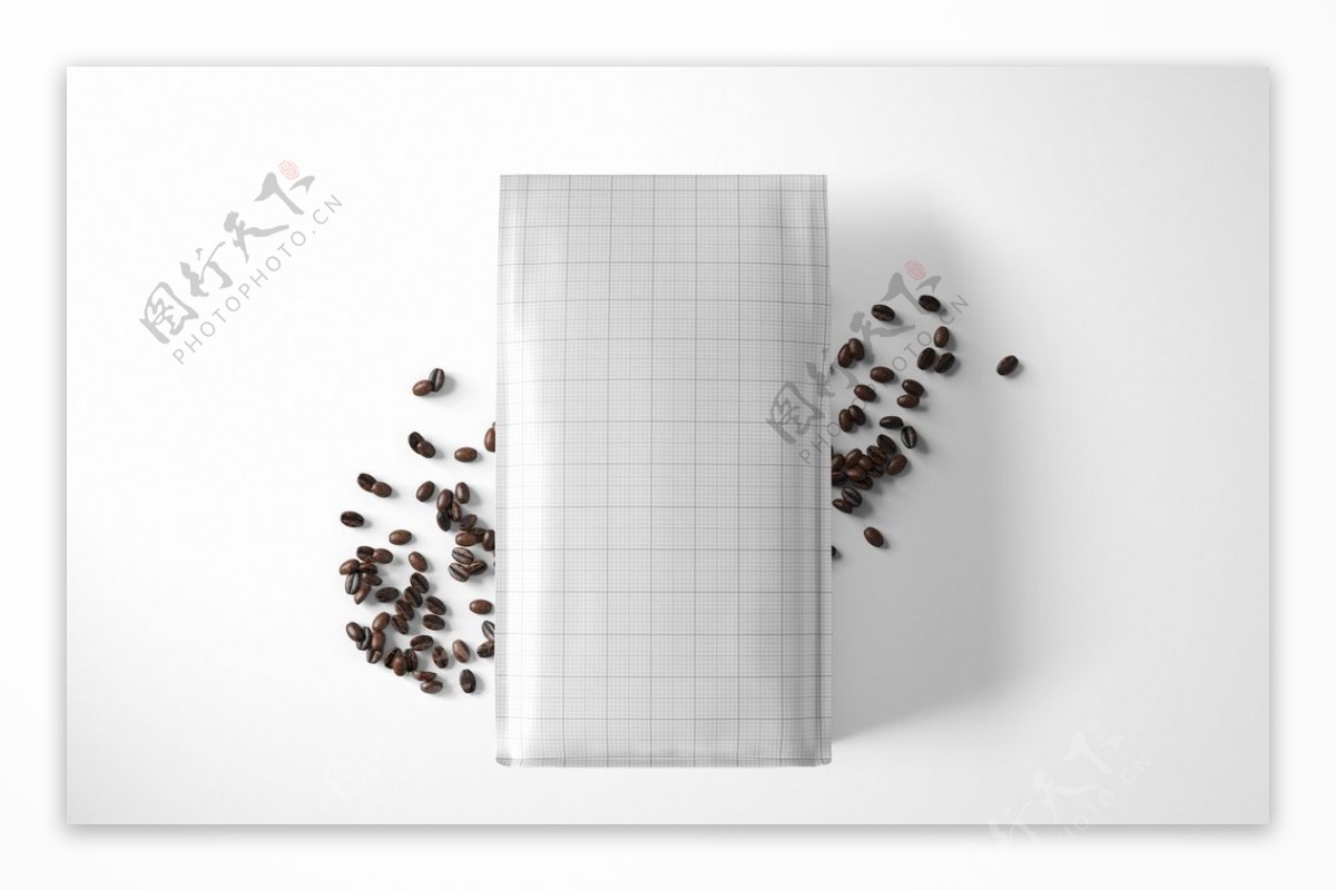 咖啡袋vi样机设计模板