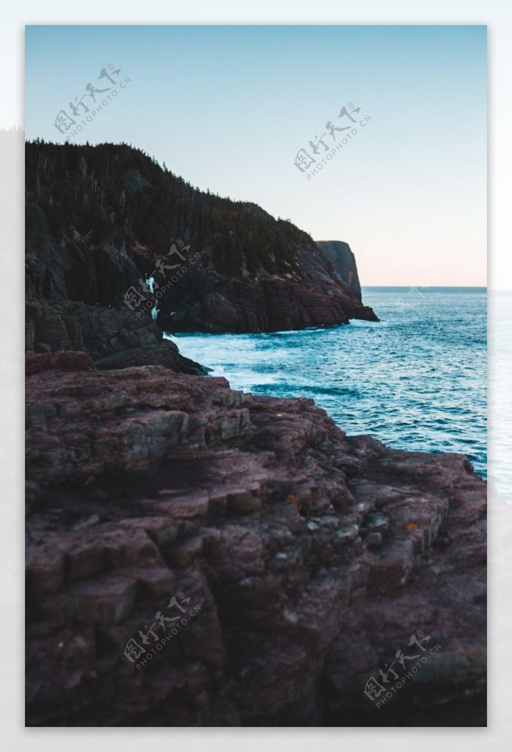 海水悬崖海浪自然生态背景素材