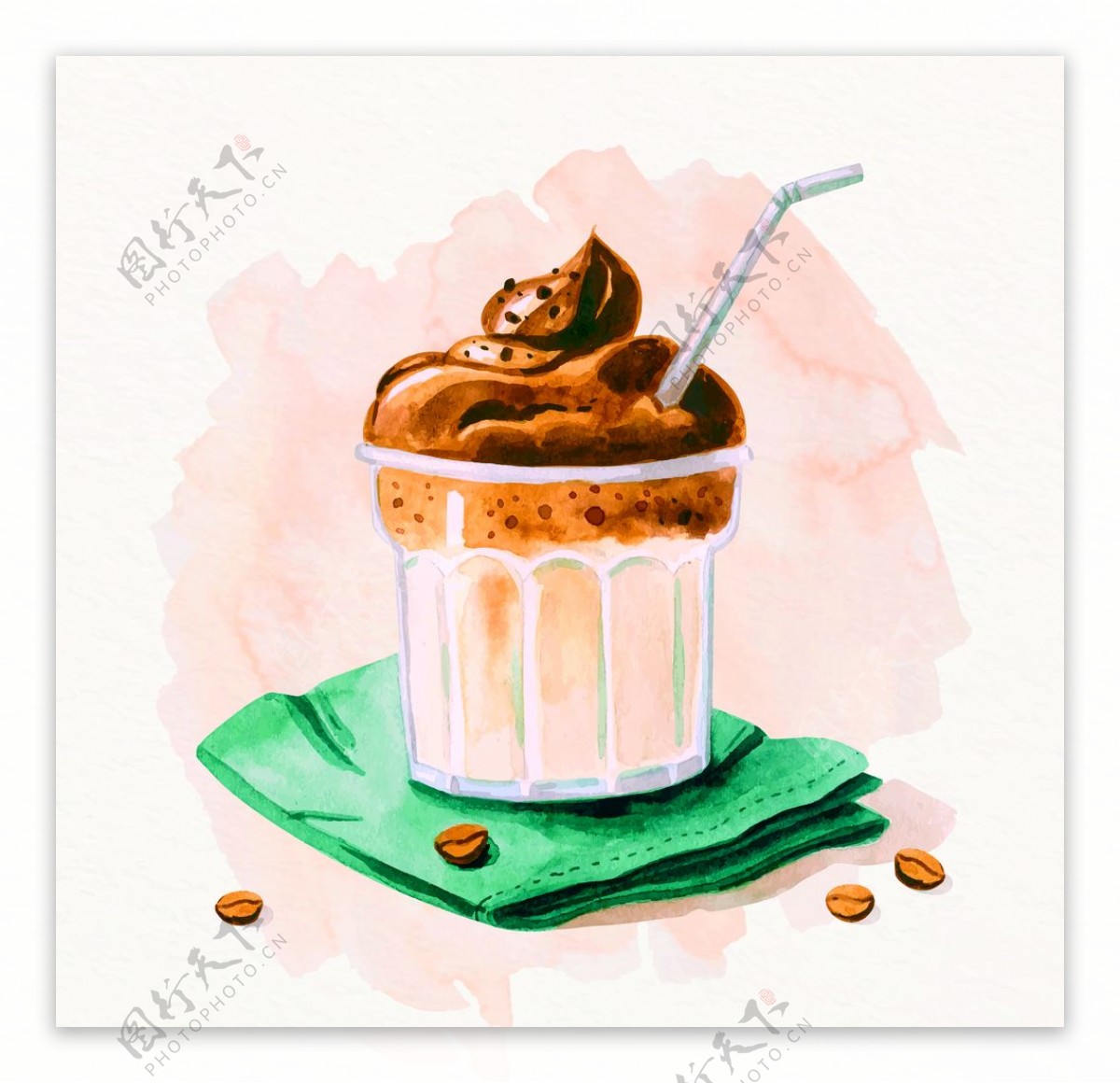 甜美冰淇淋卡通海报