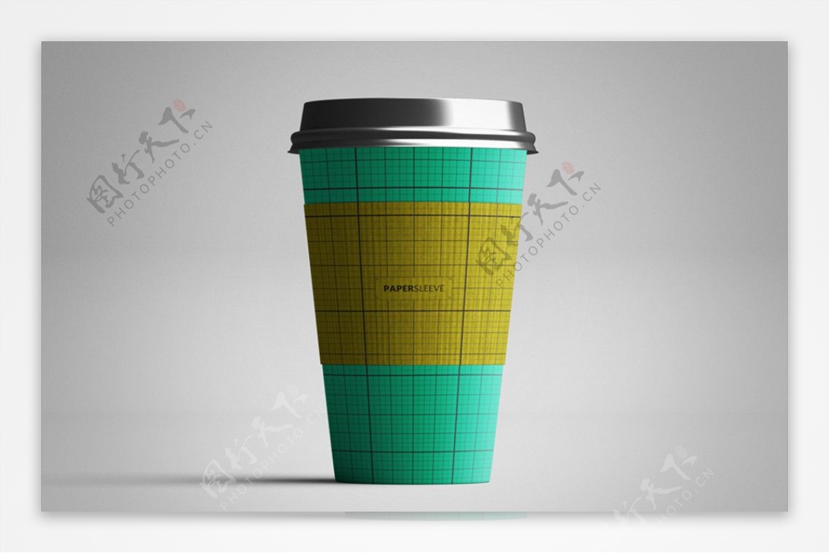 外国纸咖啡杯设计展示样机PSD