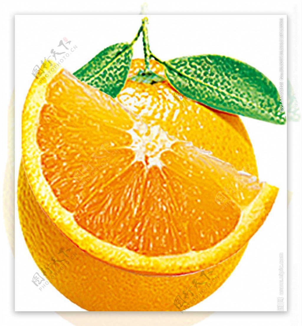 橙子水果设计素材食品