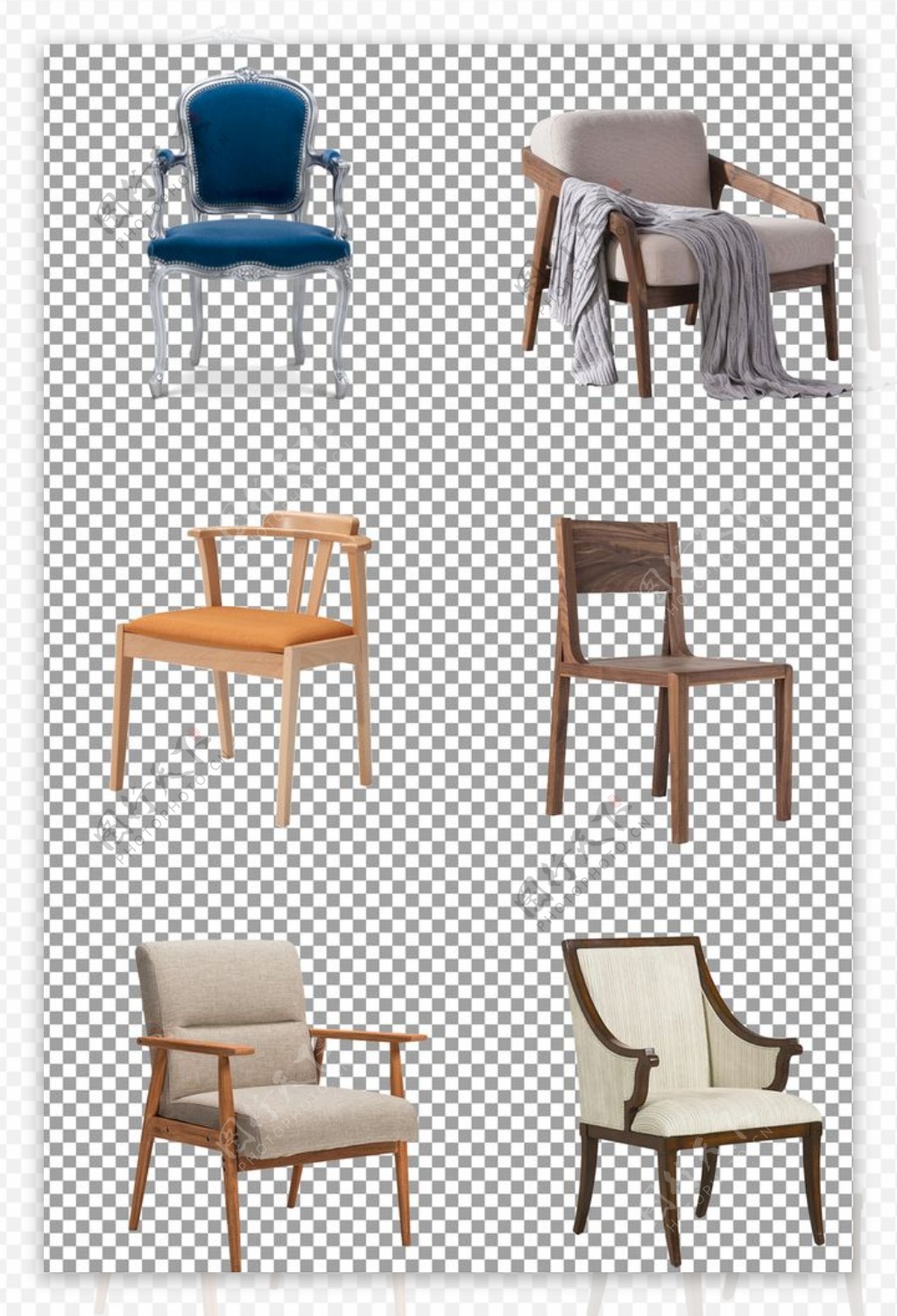 中式木质椅子