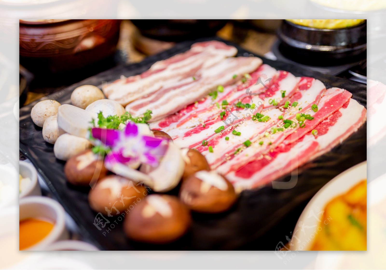 韩国烤肉美食传统美食餐饮