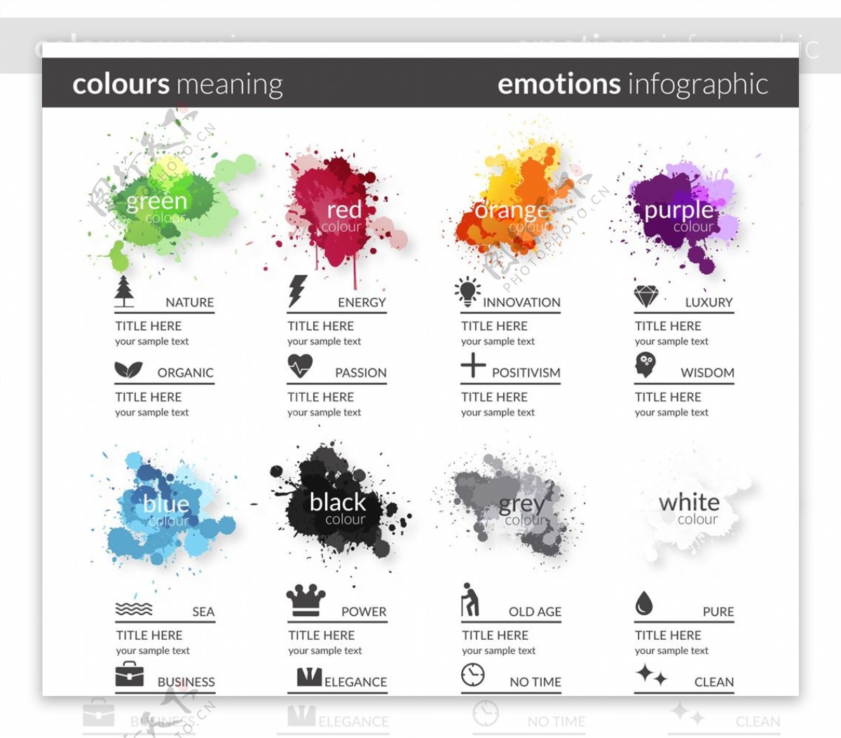 情感信息图表图片