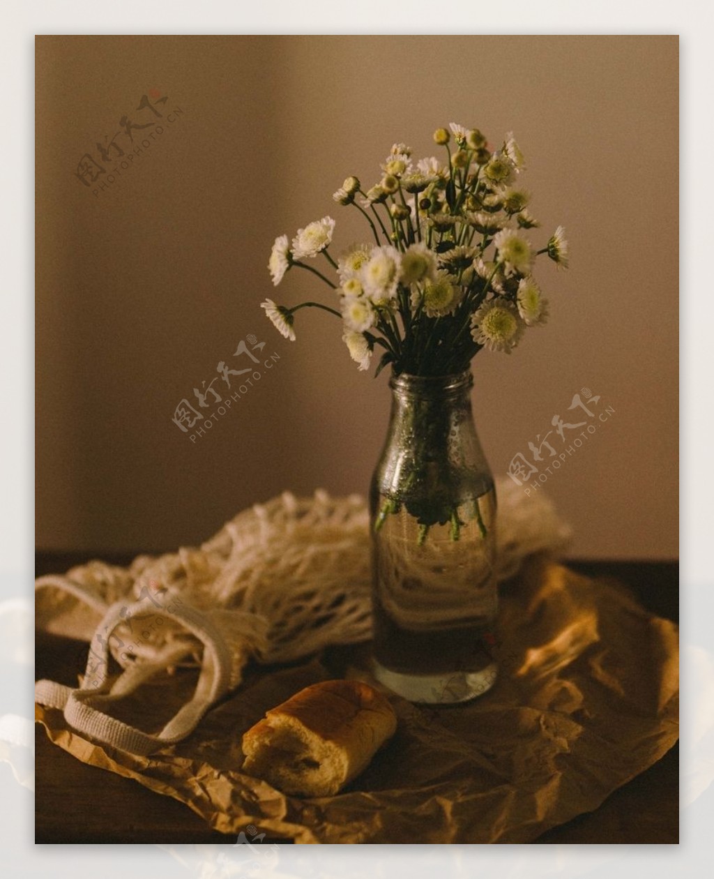 花朵花瓶房间卧室装饰背景