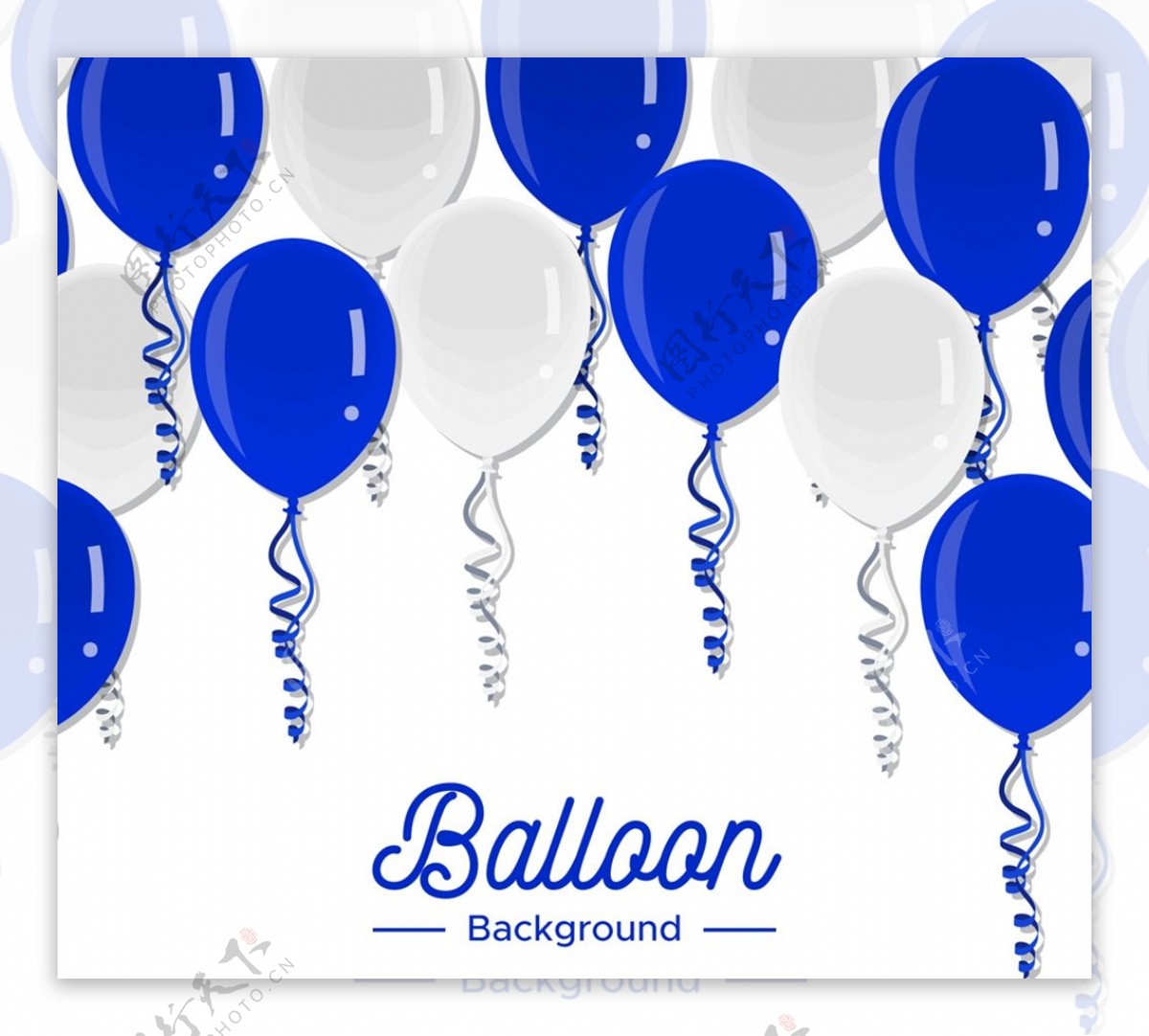 节日气球矢量图片