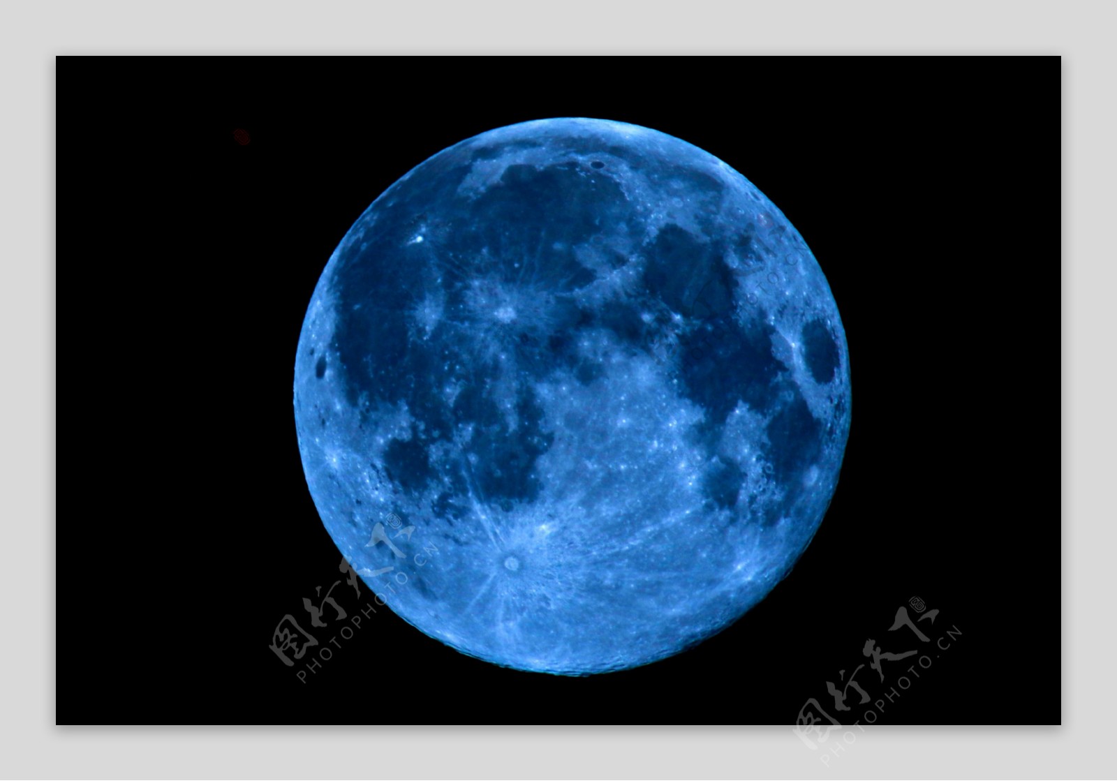 蓝色月亮图片