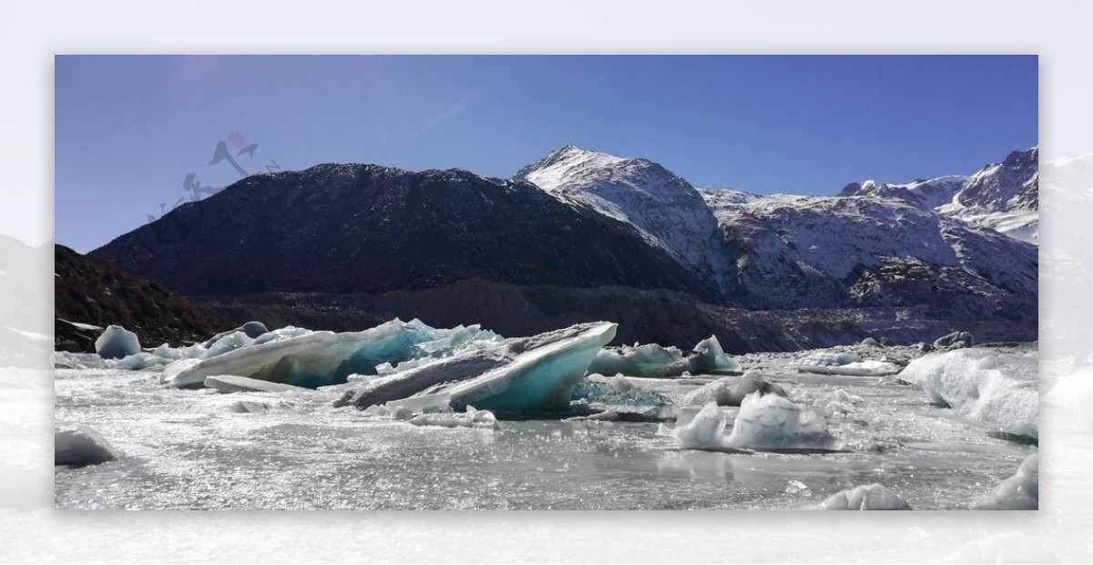 冰川雪山风光图片