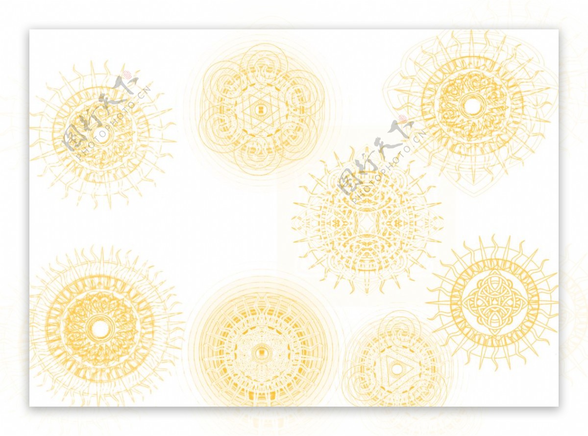 奇艺太阳花纹神秘宗教符号图片
