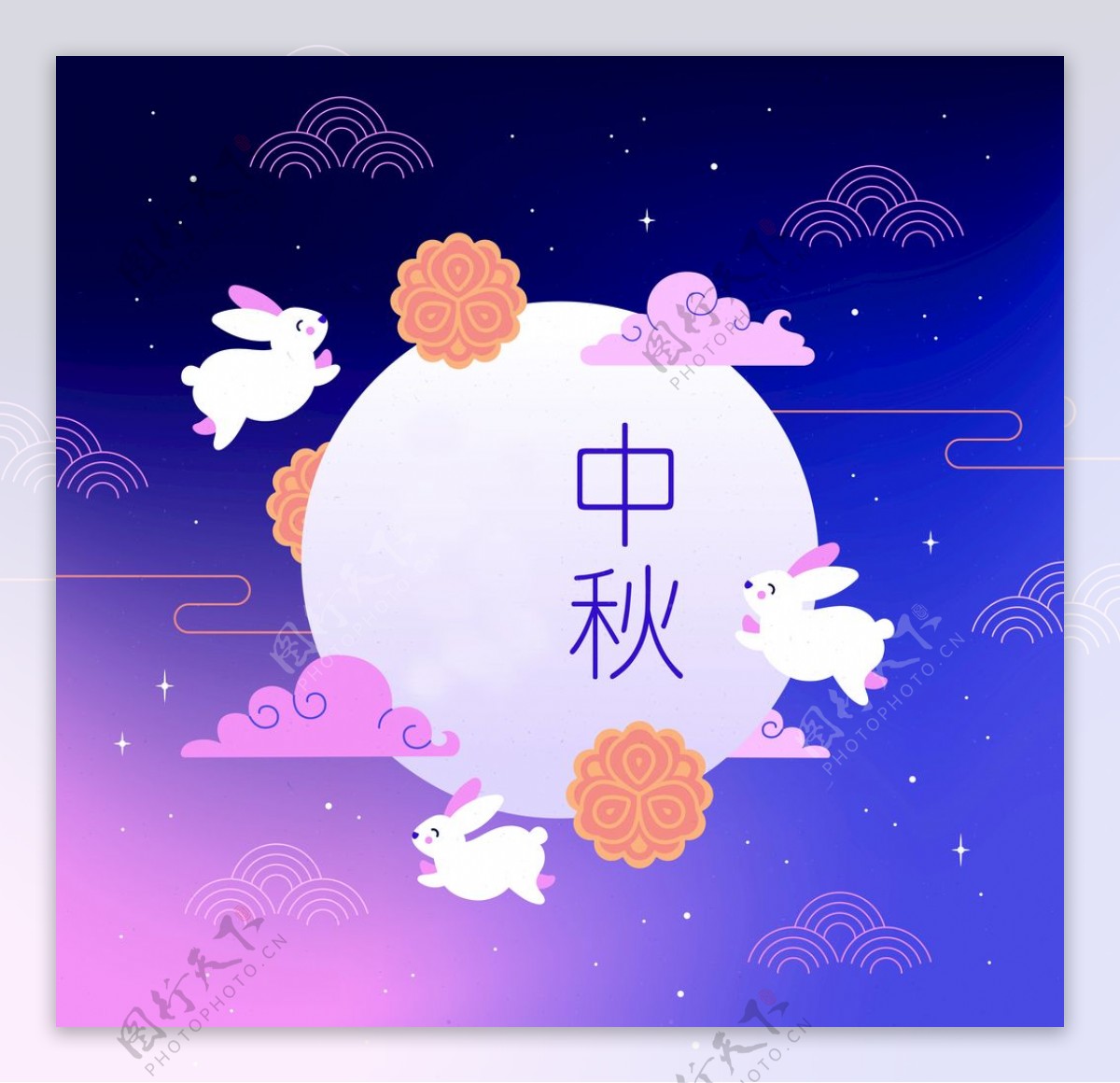 中秋节创意海报图片