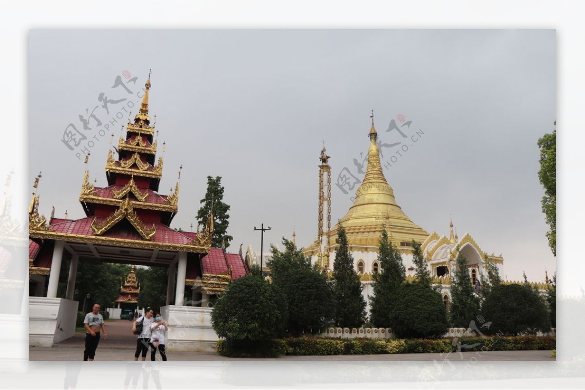 白马寺缅甸佛殿图片