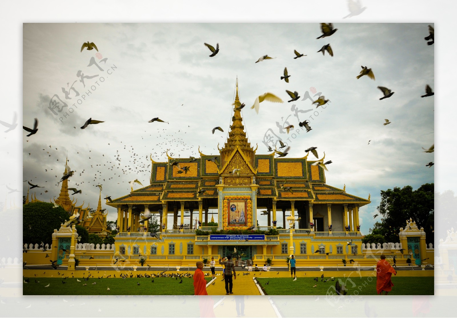 泰国古庙旅游旅行背景海报素材图片