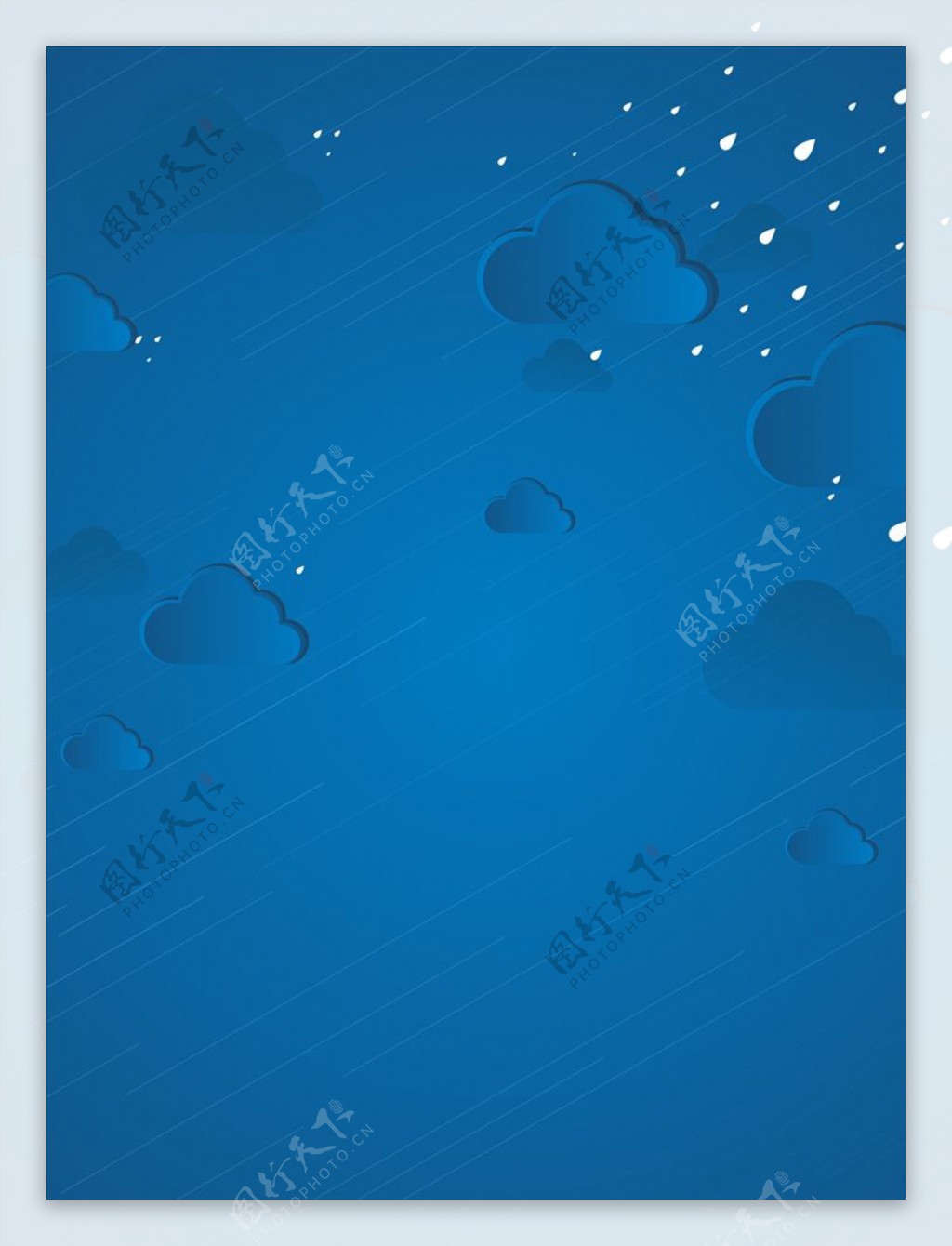 蓝色天气商务背景图片