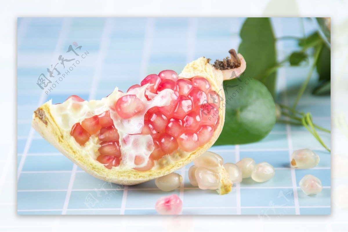 石榴水果果实背景海报素材图片