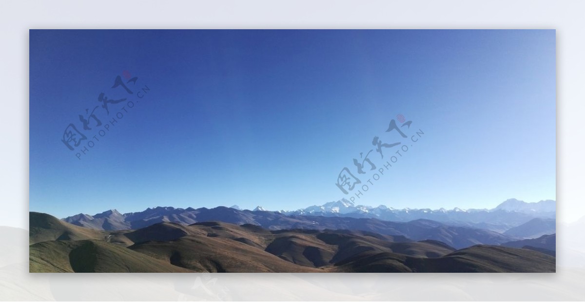 连绵大山山脉风景图片