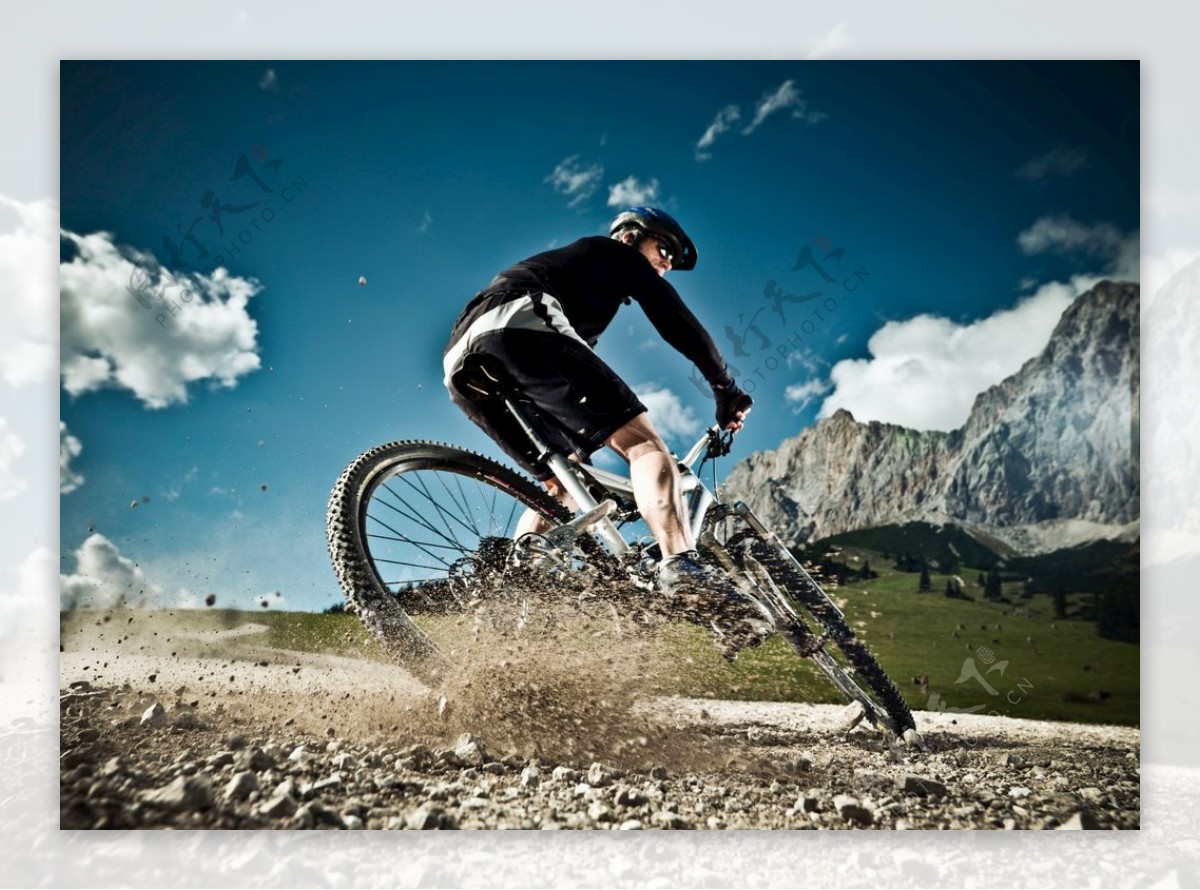 自行车运动背景海报素材图片
