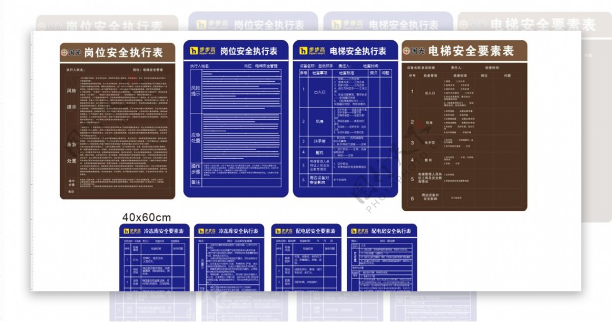 电梯安全要素表图片