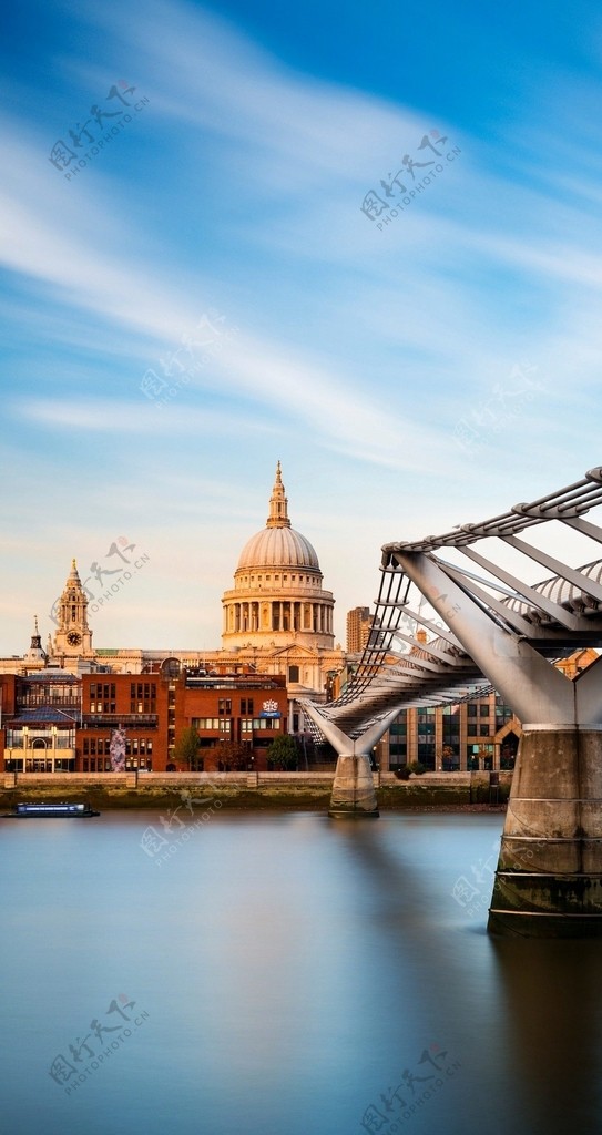 欧式建筑桥梁图片