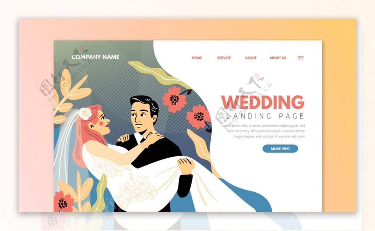 婚礼网站登录界面图片