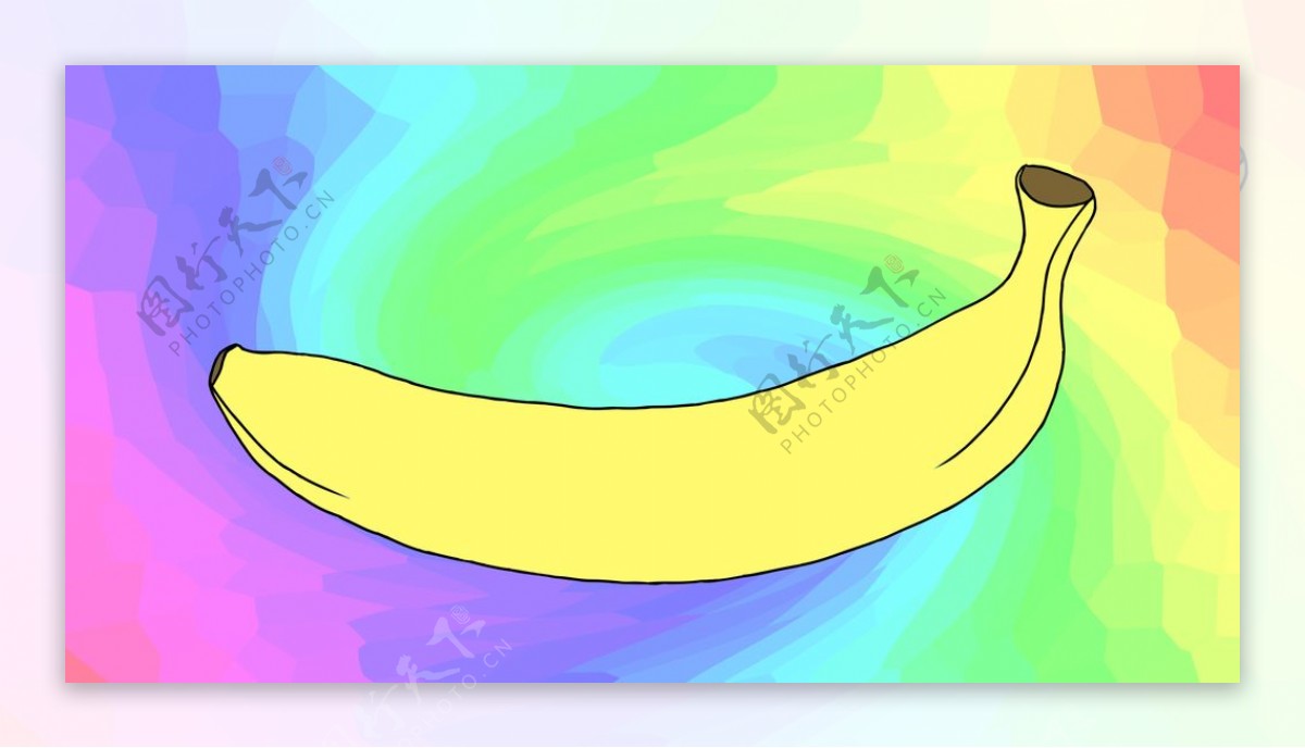 香蕉卡通图片
