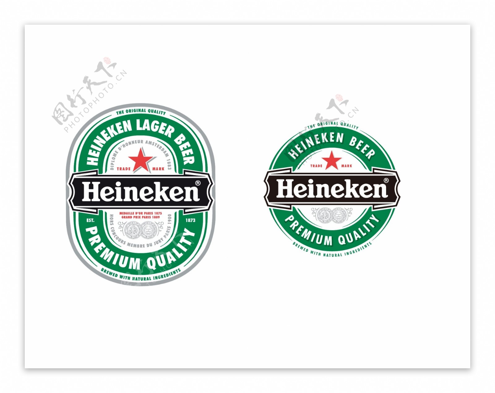 喜力啤酒logo标志图片