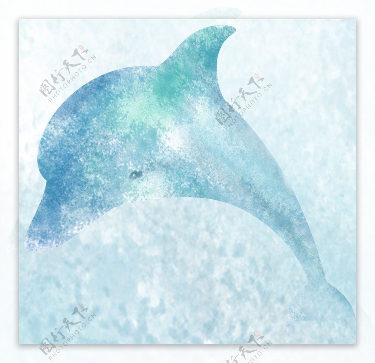 手绘海豚图片