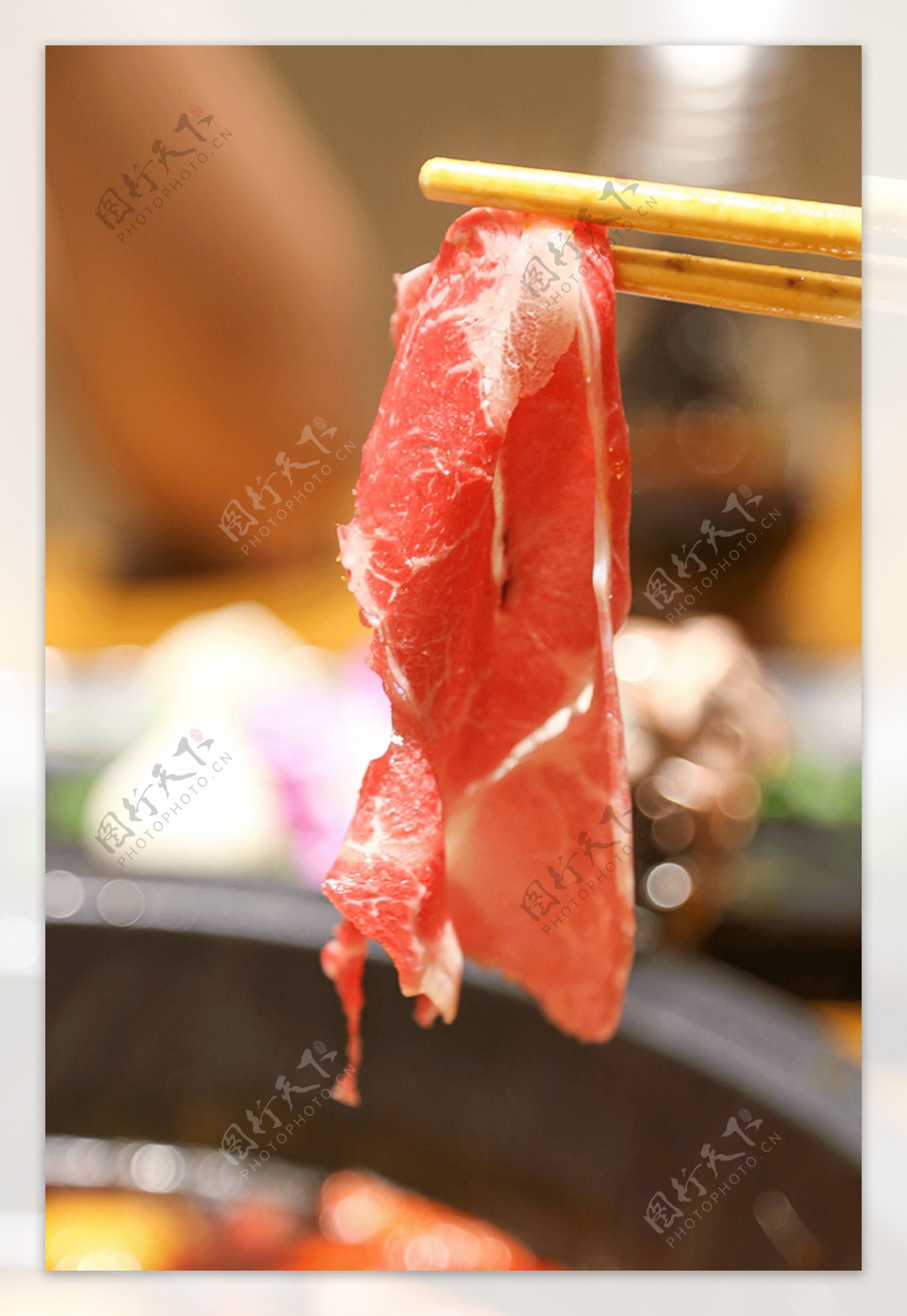 火锅涮羊肉图片