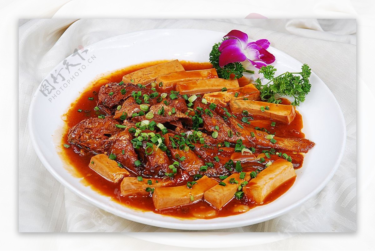 豫菜黄鱼烧豆腐图片