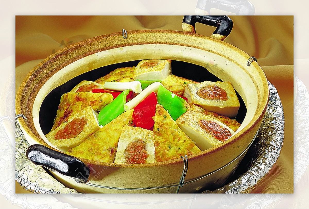 豫菜砂窝蛋角豆腐图片