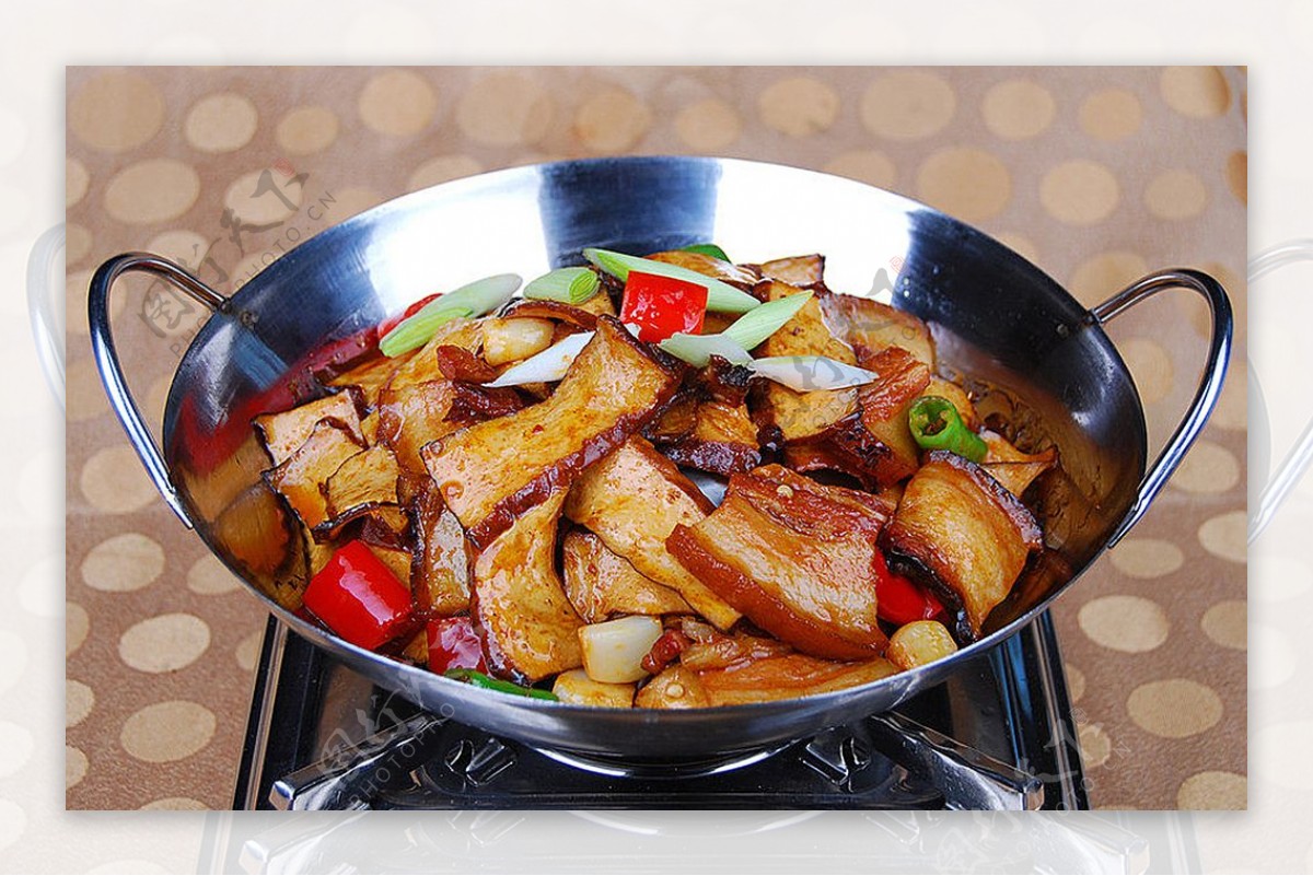 北京菜干锅香干腊肉图片