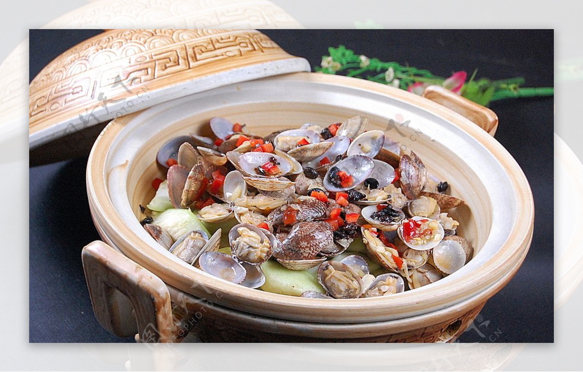 北京菜丝瓜烧花蛤图片