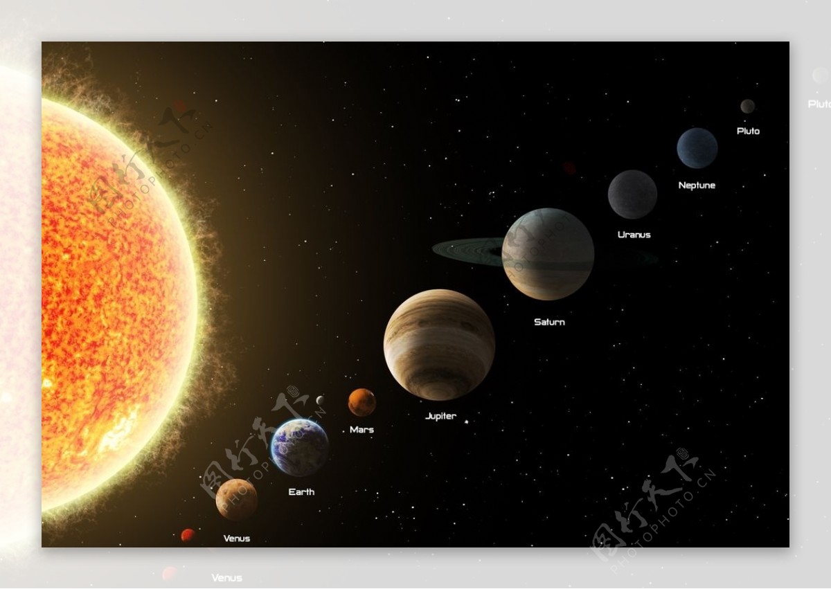 九大行星星空图图片素材-编号32382932-图行天下
