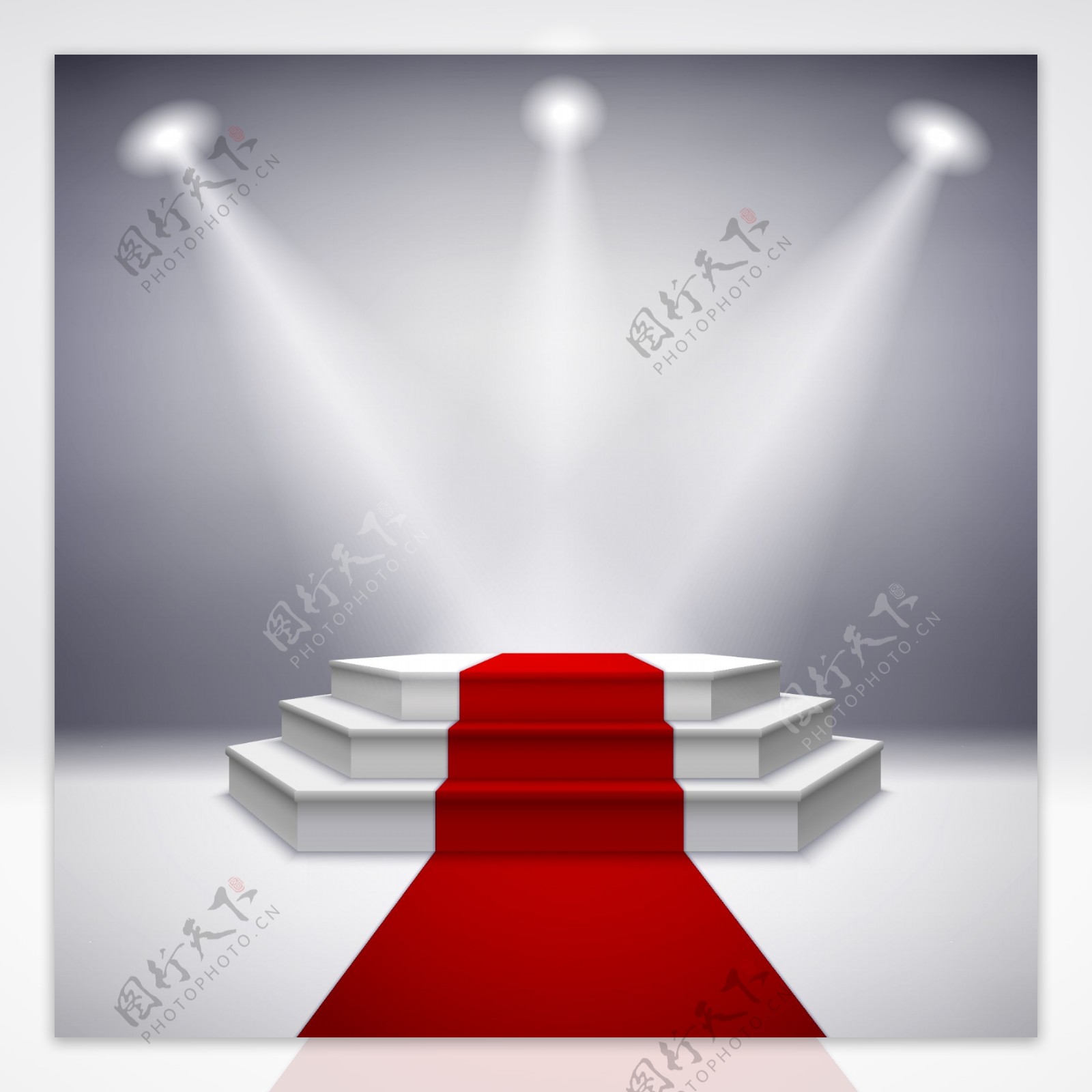 舞台红毯矢量图片