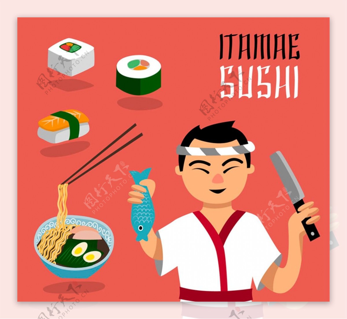 日本厨师和料理图片