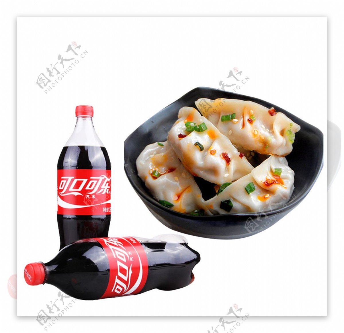 饺子可乐图片