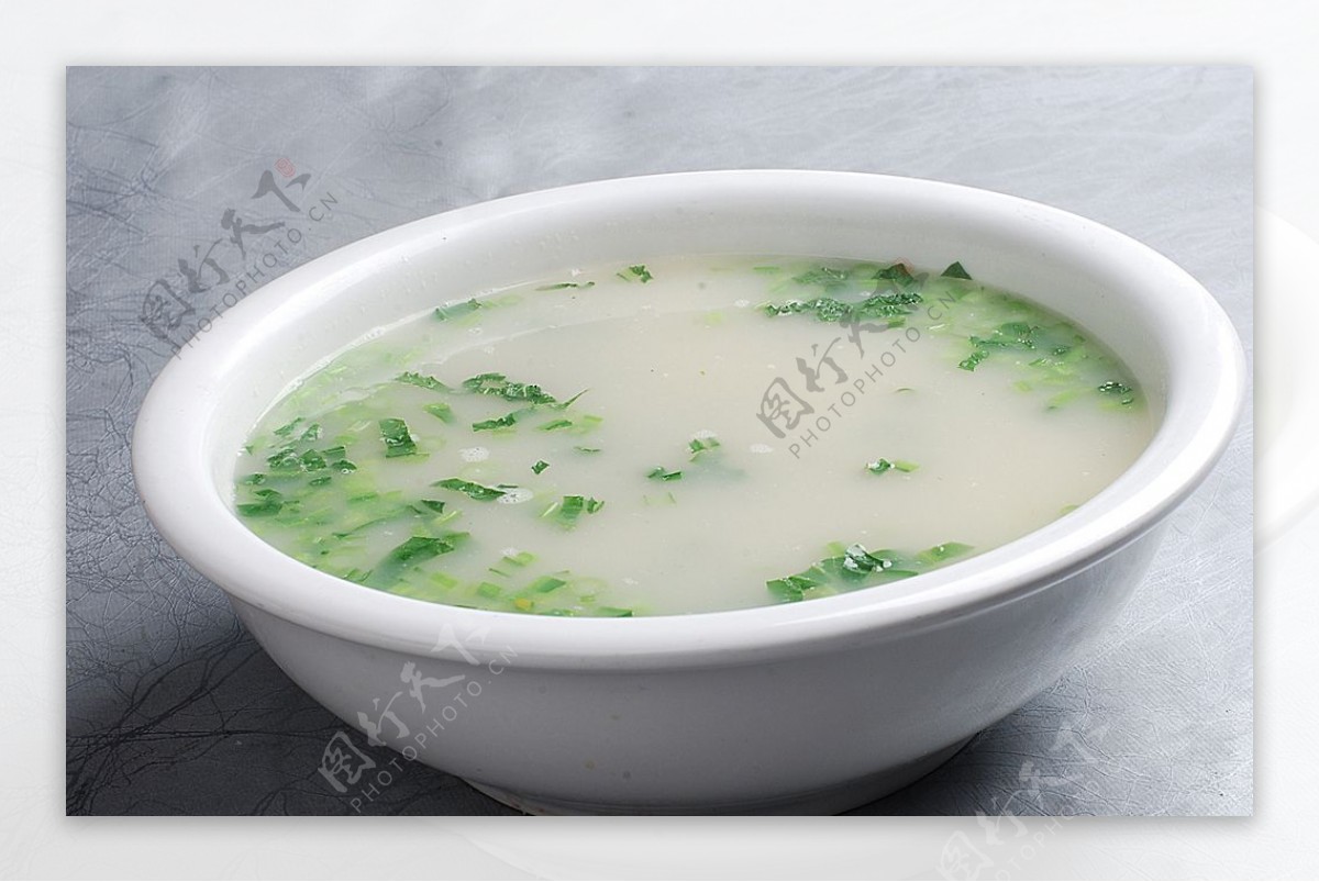 大禾糍粑青菜汤图片