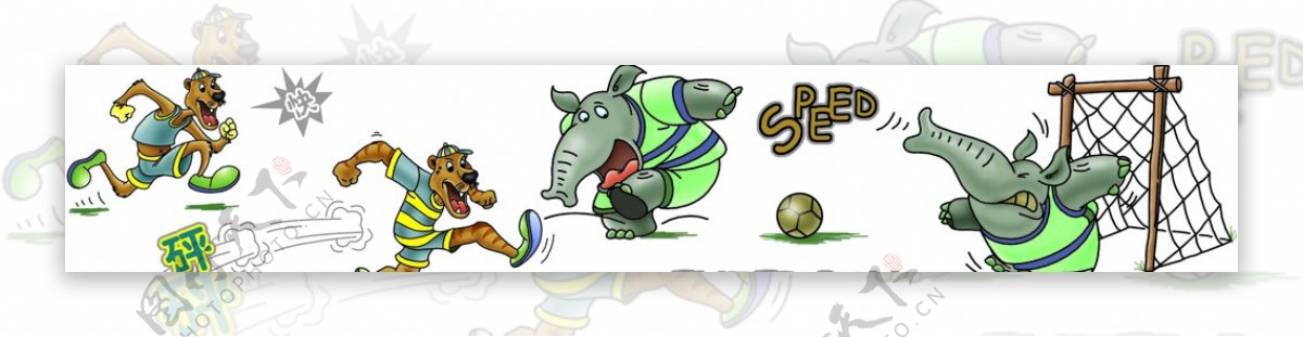小象踢踢球图片