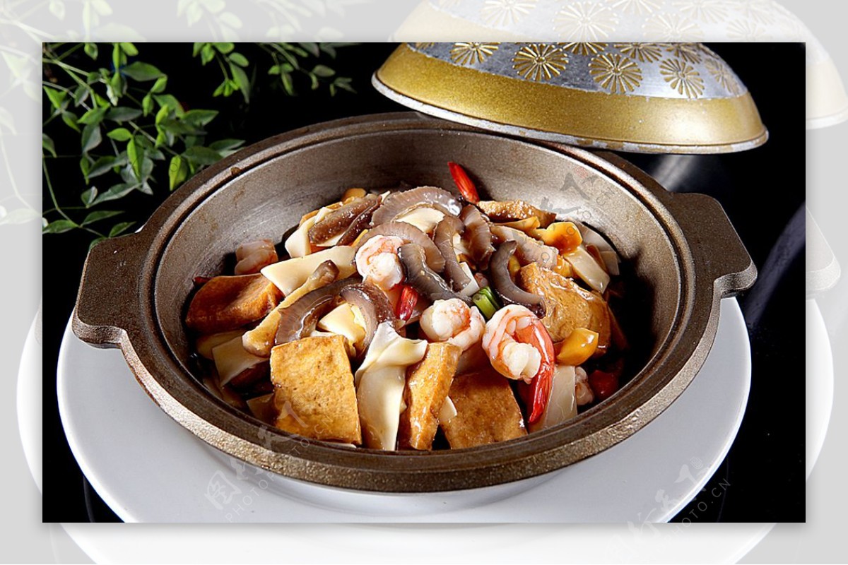 海鲜豆腐煲图片