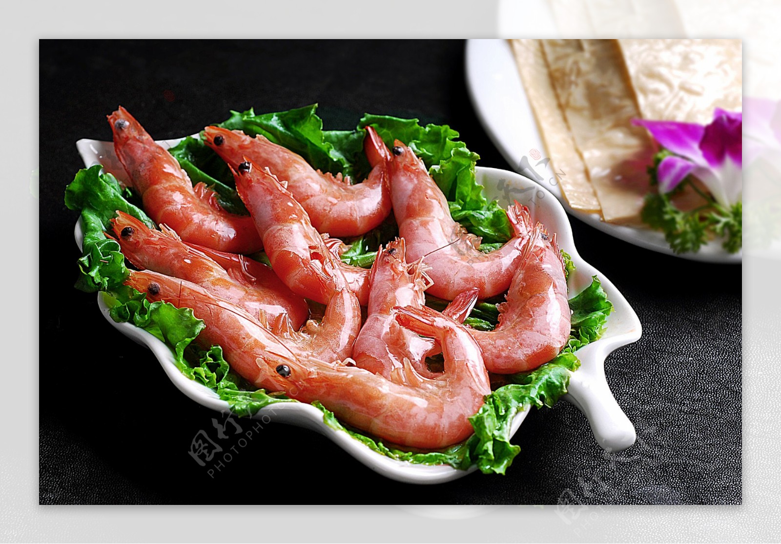 火锅配菜海鲜红虾图片